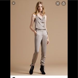 Halston heritage ankle tie satin pant